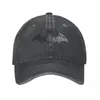 Casquettes de baseball Casual Bat Man Logo Baseball pour hommes femmes en détresse Denim Sun Cap en plein air toutes les saisons voyage chapeaux réglables