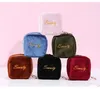 Kozmetik Çantalar Çanta Kadınlar Küçük Lipstik Kulaklık Sıhhi Peçete Depolama Organizatör Kılıf İşlemeli Mektup Makyaj Tuvalet