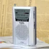 Radio de poche Portable, antenne télescopique, Mini AM/FM, 2 bandes, récepteur mondial avec haut-parleur, 1 à 8 pièces