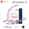 Controle Yeelight Smart LED Strip Lights, 6,5 FT WiFi LED Light Strips App Controle de voz Sincronização de jogos Sincronização de música RGB Mudança de cor LED