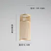 Pendant Lamps Japanese Single-headed Hollow Bamboo Lights Chinese Zen Tea Room Restaurant Aisle Bedroom Bar Hanging Fixtures