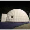 Tente Igloo gonflable blanche géante Portable, dôme extérieur, Wigwam de fête avec souffleur d'air pour la publicité et la décoration