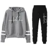 Suits Autumn Winter Hot Sale Womens Casual Tracksuit Hooded Sweatshirts and Jogger Pants 2pcs Set Outfits Lady Hoodie Gym Sportswear