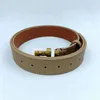 Mode Lychee Print Men Belt Luxury Designer Kvinnor Bältbredd 3,8 cm Klassisk bokstav Smooth Button Casual Jeans Formell bälte grossist