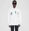 Bings Harvey in pile con cappuccio con cappuccio Designer White Hoodies White Remodie Green Lettere sciolte Jumpers Pullover