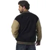 Fabricação personalizada de letras pretas bordadas masculinas do time do colégio jaquetas bomber de alta qualidade elegantes roupas de moda adolescente 84