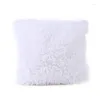 Pillow Cover Solid Color Plush Case Sofa Waist Throw Pillows Fluffy Square Home Decor Housse De Coussin