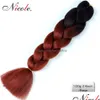 Synthetic Hair Extensions Nicole Ombre Two Tone Kanekalon Braiding Hair Jumbo Braid Extension Synthetic Cloghet Extensions7693072 Dro Dhd04