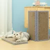 Scratchers kedi çizme tahtası pedleri sıyırıcı pençe pençe oyuncakları evcil hayvan oluklu karton çizik öğütme pençeleri çizilmeye dayanıklı teaser oyuncak