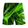 Geometric 3D digital printing beach pants mens loose large casual sports fashion shorts