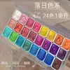 60 Farben Nail Art Pigment Set Form Malerei Aquarell Perle Charming Marmor Stein Glitzer Pulver Marmorierung Schimmer Massiv 240220