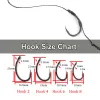 Fish Hooks 18pcs Carp Rigs Fishing Hair Rigs Gotowy hak karpiowy Rozmiar 2#4#6#8 Sprzęt sprzętowy Akcesoria pesca