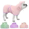 Serviettes Robe de bain pour animaux de compagnie à capuche microfibre grand moyen petit chiens chats peignoir serviette confortable Robe pour animaux de compagnie serviette accessoires pour animaux de compagnie