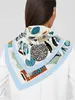 Women Square Twill وشاح 90 سم شالس شالات الرأس Bandanas الديكور الصيف Foulard Femme 90cm إكسسوارات الربيع فانيس عيد الحب بالون