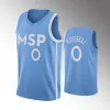 Minnesota Timberwolves''men d'Angelo Russell Karl-Anthony Towns Derrick Rose Camiseta de Baloncesto