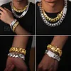 Cadena Hanger Kettingen Cubana Groothandel Hip Hop Sieraden Luxe 14K 18K 24K Echt Vergulde Zware Solid Miami Cubaanse Schakel ketting Voor Mannen 240302