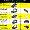 Cihazlar Orijinal J30 4K Sanal Gerçeklik 3D Gözlük Kutu Stereo VR Google Karton Kulaklık Kask IOS Android Telefon MAX 6.7 ", Rocker