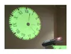 Relógios de parede Criativo Analógico LED Digital Light Desk Projeção RomaArabia Relógio Controle Remoto Home Decor Us1 Drop Delivery Garden4486446