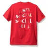 Hoge Kwaliteit Heren T-shirts Mode A S S C Anti Socials Club Cross Katoenen Print T-shirt Casual Paar Korte Aziatische Maat S-4XL Korting Groothandel