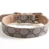 Dog Collars Leashes clothing Two Layers of Dog Collars Leashes Printed Designer Leash Soft Durable Cat for and Large 240302