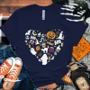 T-Shirts Halloween Boo Pumpkin Love TShirt Men Women T Shirt Cosplay Clothes Streetwear Tee Shirt Plus Size Tops