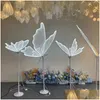 Party Decoration Light Butterflies Floor Led Lace Lamp Romantic Creative Hanging Butterfly Lamps Road Load Walkway On Stage Lights. Dr Otiwl