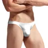 Sous-vêtements 1pc hommes translucides bikini slips shorts taille basse u-convexe poche culotte lingerie sous-vêtements élastique mâle