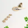 Arranhadores de parede para gatos, conjunto de prateleiras de madeira para escalada, rede com escada ou poste para arranhar, móveis para animais de estimação para gatinhos brincando e dormindo