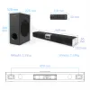 Динамики Poeces 35w 2.1 Soundbar для телевизора с сабвуфером для дома, мощный беспроводной динамик Bluetooth 5.0, динамический звук Hi-Fi