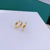 Orecchini con retro in vero oro 18 carati con clip semplice a cerchio solido puro AU750 per regalo di gioielleria raffinata da donna
