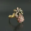 Cluster Rings European And American Fashion Retro Pineapple Ring