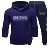 Designer de personalização dos homens Tracksuits Mens Impresso Manga Longa Zipper Hoodie e Calças Ternos de Motocicleta Conjuntos Atléticos Ao Ar Livre