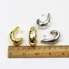 5 par retro metalliska örhängen slät metallkrok form enkel kreativ design mode vackra kvinnor smycken 30717 240228