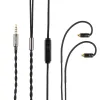 Zubehör Tripowin Zombur 4N Hochreinheit Ofc Sauerstofffreies Kabel HiFi -IEM -Kabel mit Mikrofon -Baumwollgarn Außenschicht für den Audiophilen Ersatz