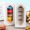 Biscuits Dessert Packing Box Chocolate Sushi White Storage Paper Boxes Toy Candy Rectangle Gift Case Kitchen Hotel Supplies TH1344