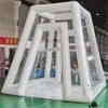 wholesale Customized pyramid shape airtight tent Inflatable Transparent Bubble Clear Exhibition Trade booth with mat pump and door covers