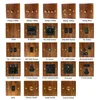 Smart Home Control Avoir Pure Solid Wood Toggle Switch Switch Switches Retro Retro Brass Lever Eu Fr Outlets Electrical Outlets 2 Way RJ45 TV
