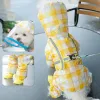 Raincoats animaux de compagnie All inclusive Vêtements pour chiens de poulain avec traction boucle imperméable arc. Vêtements pour chiens corgi bulldog small vêtements de compagnie