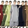 Ethnic Clothing Muslim Women Prayer Garment Set Hooded Tops Pants Two Piece Islamic Khimar Caftan Overhead Hijab Dress Abaya Robe Ramadan