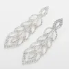 Dangle Oorbellen Waardige en royale moderne charme Lange strass kwastjesketting voor elegant avondfeest JE141