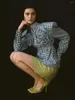 Женские блузки Combhasaki Y2K, винтажная клетчатая рубашка с поясом, элегантная рубашка с длинным рукавом, отложной воротник на пуговицах и 3D цветочный осенний тонкий топ