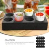 Take Out Containers 4pcs 8-Holes Cup Holder Foam Carrier Tray Drink Takeout Beverage Delivery Tool