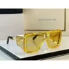 Kvinnor Eyewear Big Square Yellow Side Screen Design Overdimensionerad herrdesigner Solglasögon Olivier Rousteing Trends Perfekt toppkvalitet BPS-107B