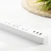 Contrôler l'original Xiaomi Smart Home Electronic Power Stand Charge Fast Facture 3 USB avec 3 sockets Standard Plug