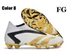 هدية حقيبة رجال أعلى قمم كرة القدم دقة FG Firm Ground Laceless Cleats Pogba Dustic.