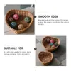 Servis uppsättningar Veggie Tray Heart-Shaped Storage Simulated Rattan Basket Creative Fruit Woven Container Wicker Plastic Sundries Organisation