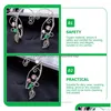 Clip-On & Screw Back Backs Earrings 1 Pair Ear Cuffs Women Elf Fairy Decorative Cuff Wrap Clip-On Earring Bar Drop Delivery Jewelry E Dhrah