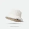 Beralar kulaklık peluş kova şapkası sevimli kabarık kafatası kapağı havzası beanie kulak koruması kış sokak kıyafeti