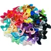 80PCS Baby Girls Włosy 2 -calowe Grosgrain Ribbon Mini Hair Bows Elastyczne gumowe opaski do włosów kucyk Akcesoria do GILR 240223