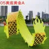 Utrustningsförsäljning 8m 6m Golden Ribbon Dragon Dance Costume Game Sports Stage Square Christmas Performance Cartoon Toy Group Prop